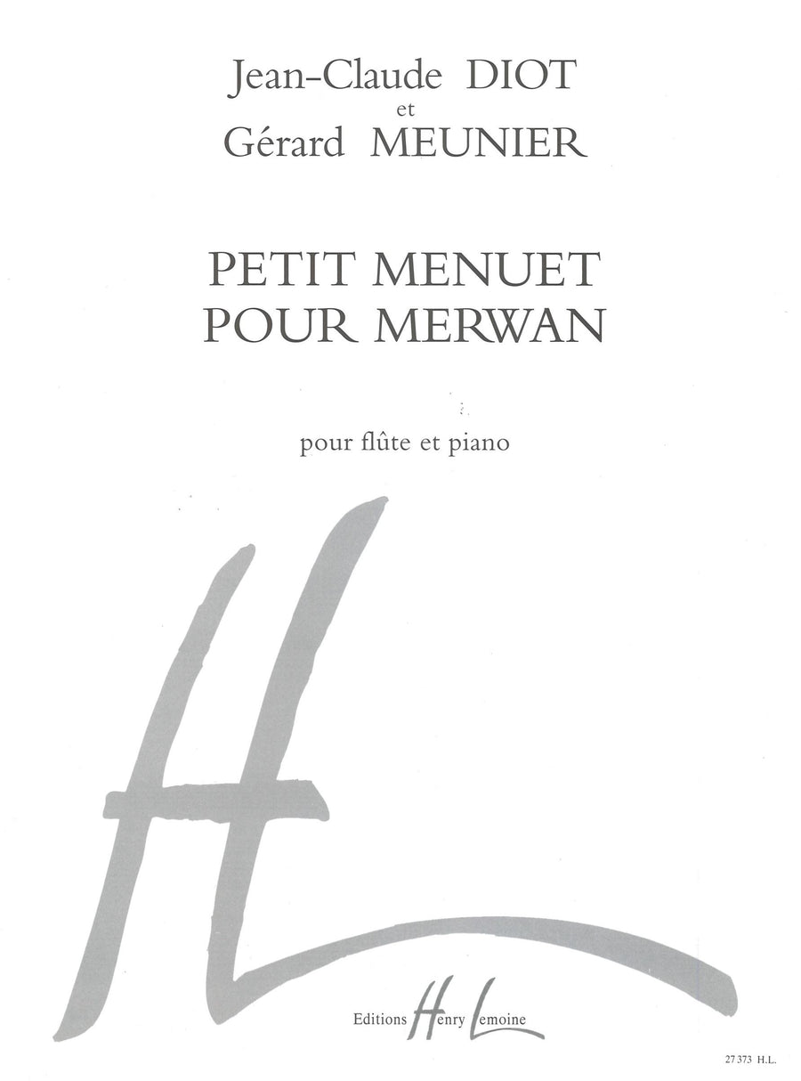 Petit menuet pour Erwan - partition flûte, Gérard Meunier