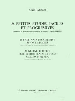 Petites études (26) - méthode d'accordéon, Alain Abbott