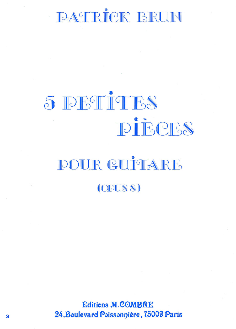 Petites pièces (5) Op.8