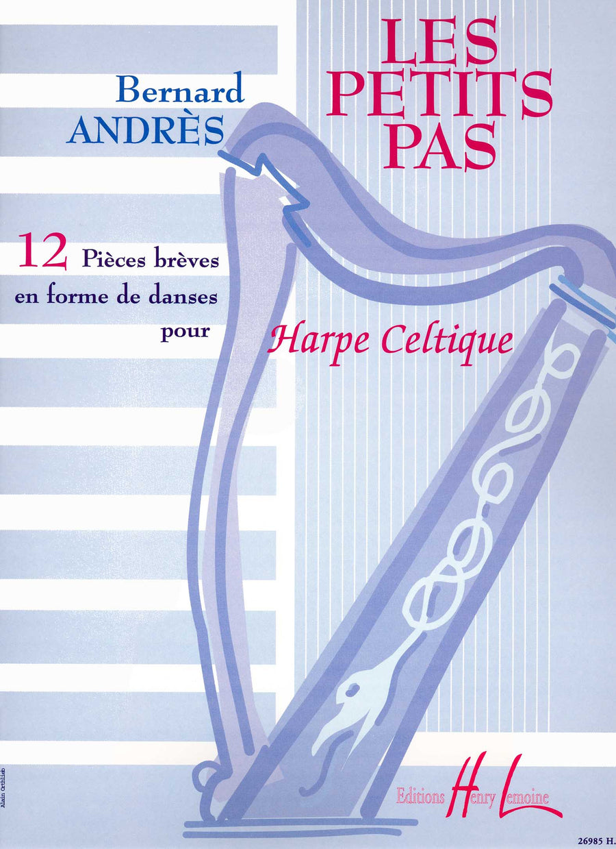 Petits pas - partition harpe, Bernard Andres