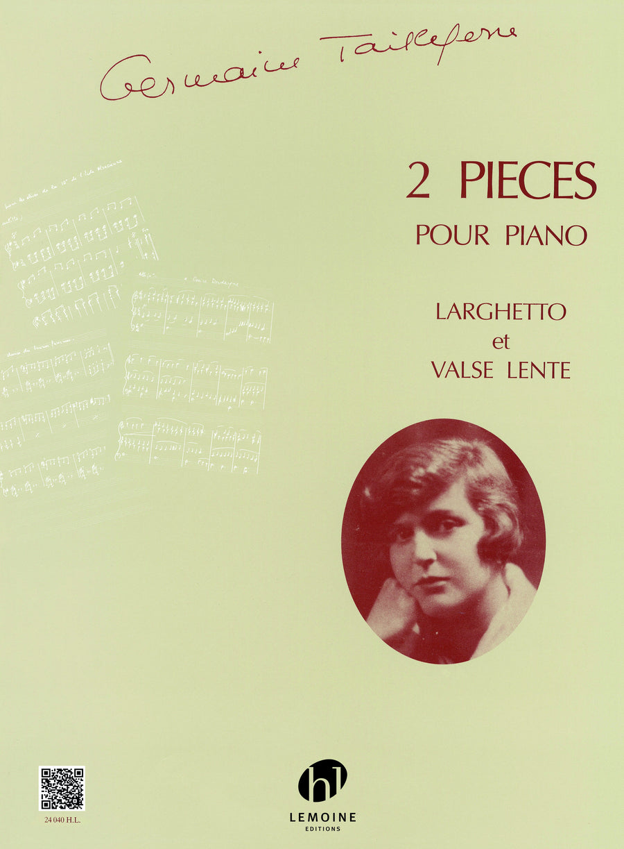 Pièces (2) - partition piano, Germaine Tailleferre