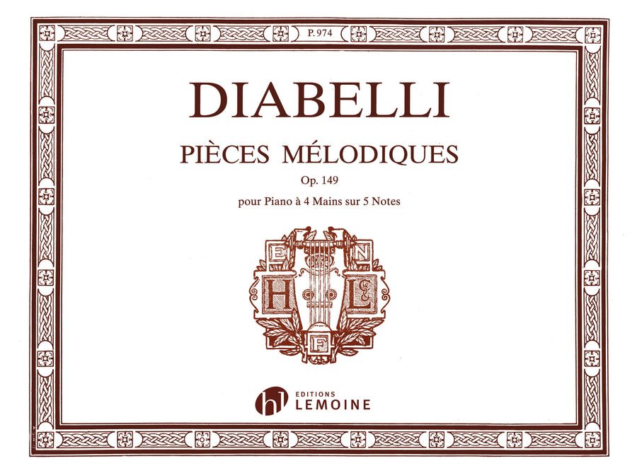Pièces mélodiques Op.149 - partition piano, Anton Diabelli