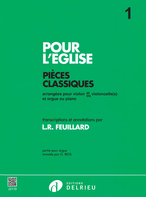 Pour l'Eglise Vol.1 - partition violon, Louis R. Feuillard