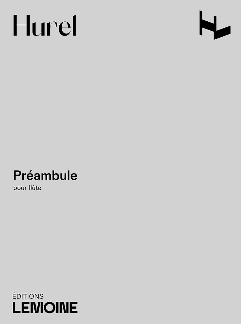 Préambule - partition flûte, Philippe Hurel