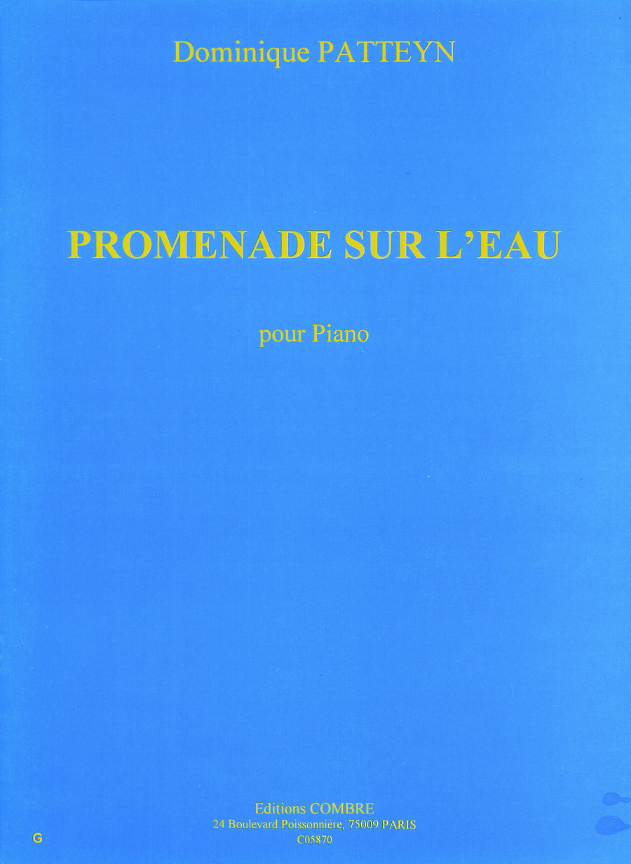 Promenade sur l'eau - partition piano, Dominique Patteyn