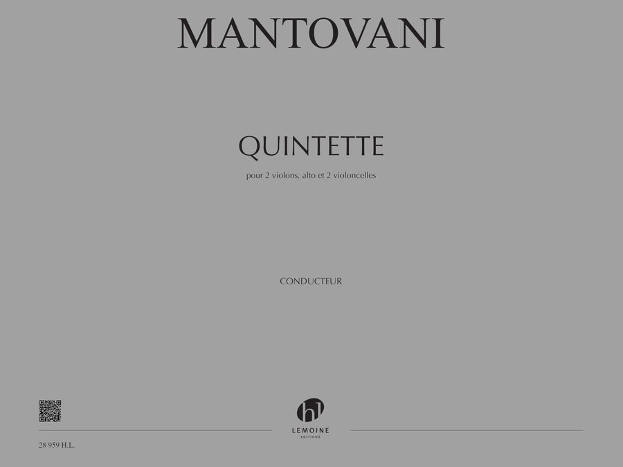 Quintette - partition violon, Bruno Mantovani