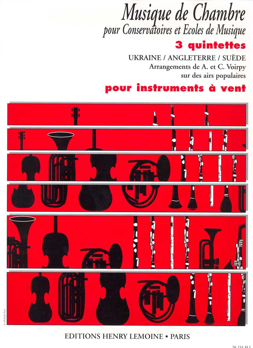 Quintettes (3) - partition ensemble, Alain Voirpy