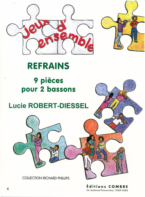 Refrains - partition basson, Lucie Robert-Diessel