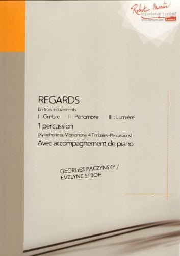 Regards - partition percussions, Georges Paczynski