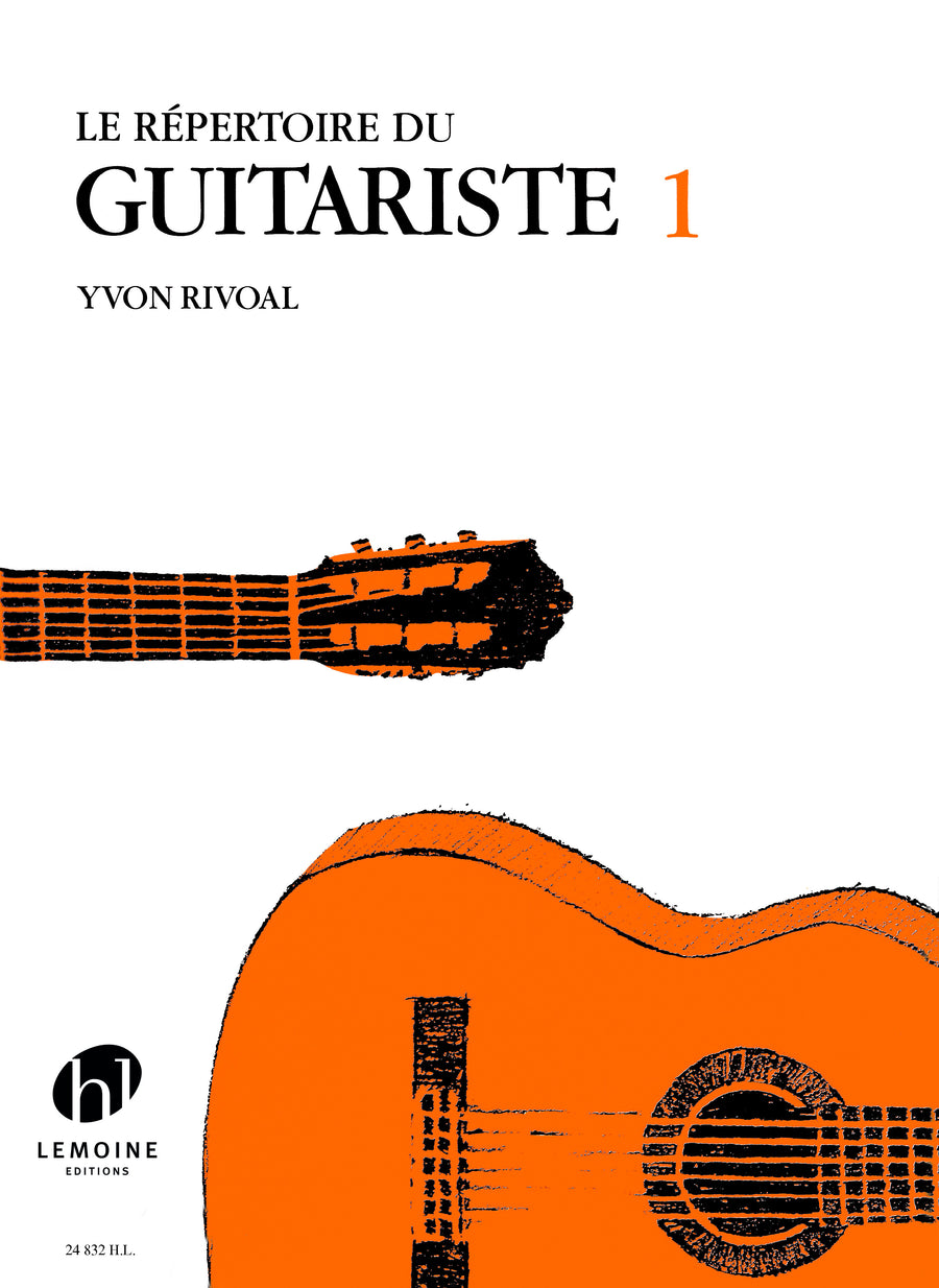 Répertoire du Guitariste Vol.1 - partition guitare, Yvon Rivoal