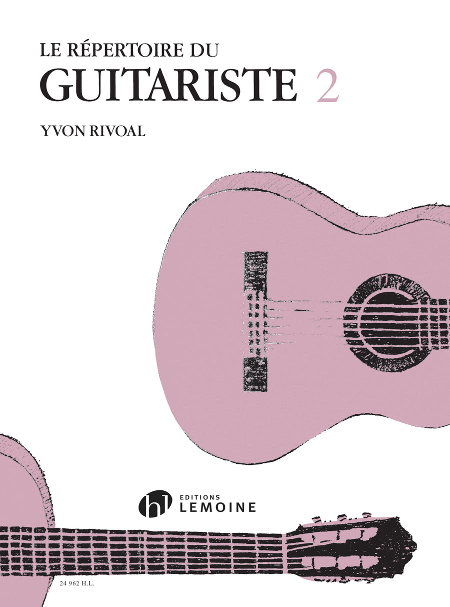 Répertoire du Guitariste Vol.2 - partition guitare, Yvon Rivoal