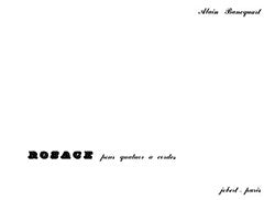 Rosace - Quatuor à cordes n°1 - partition cordes, Alain Bancquart