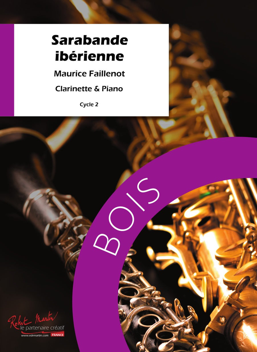 Sarabande ibérienne - partition clarinette, Maurice Faillenot