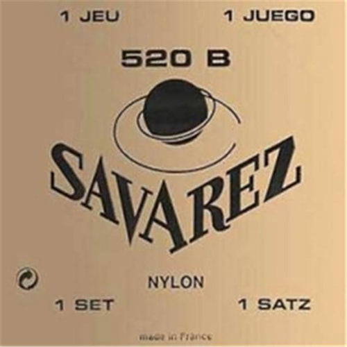 Jeu de Cordes Guitare Classique Savarez 520b Tirant Faible