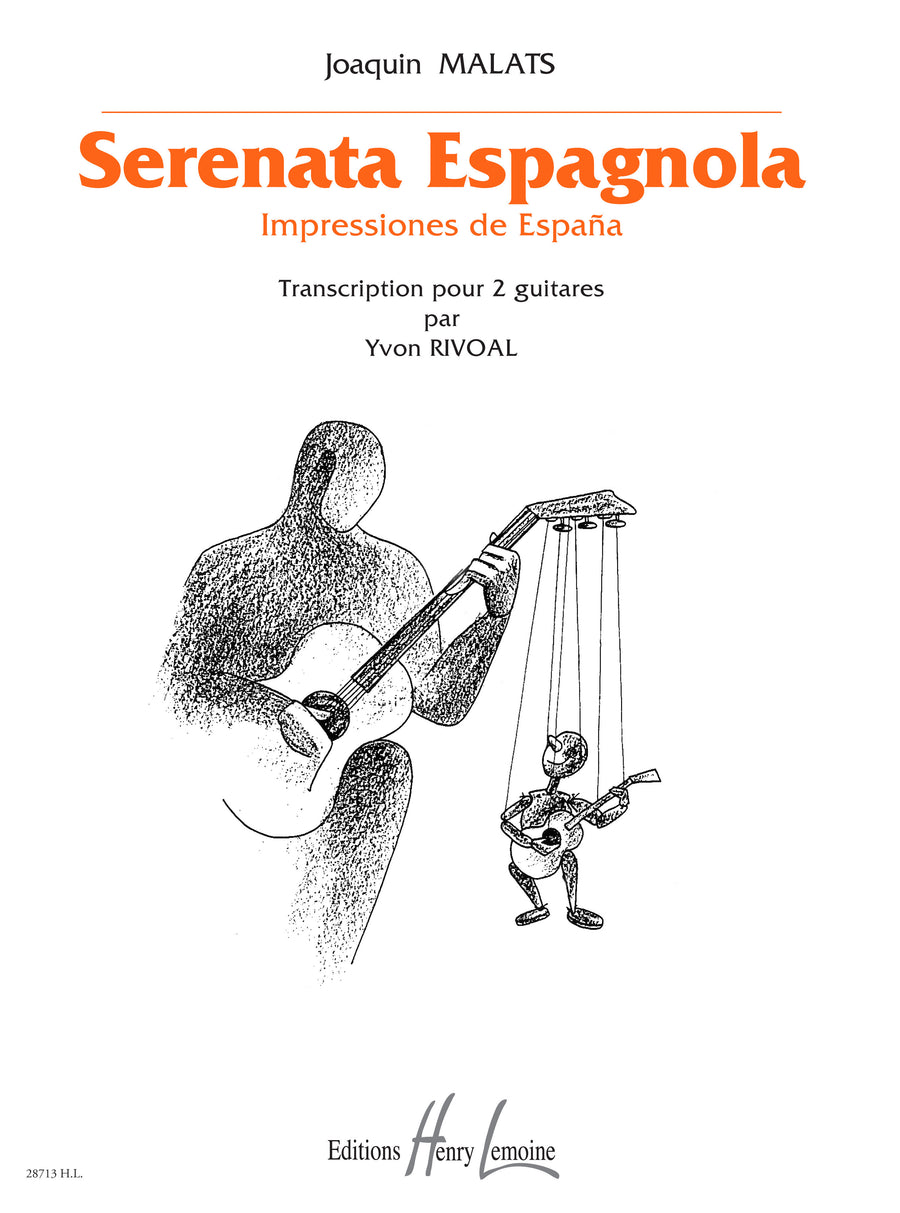 Serenata Espagnola - partition guitare, Joaquin Malats