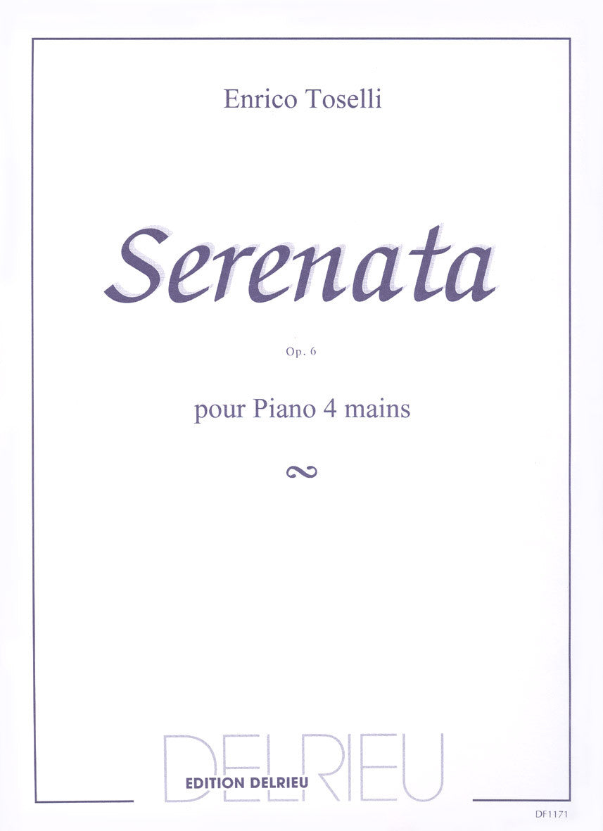 Serenata Op.6 - partition piano, Enrico Toselli
