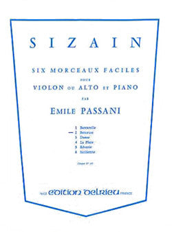 Sizain 2 : Berceuse - partition violon, Emile Passani