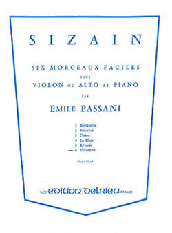 Sizain 6 : Sicilienne - partition violon, Emile Passani