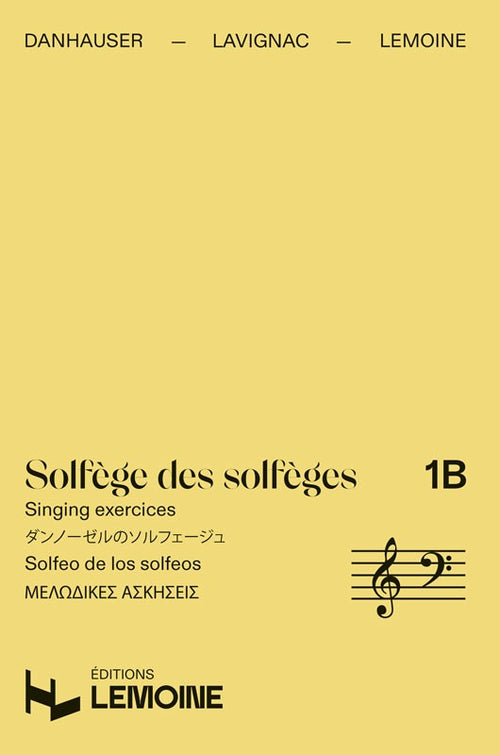 Solfège des Solfèges Vol.1B sans accompagnement - solfège, Albert Lavignac