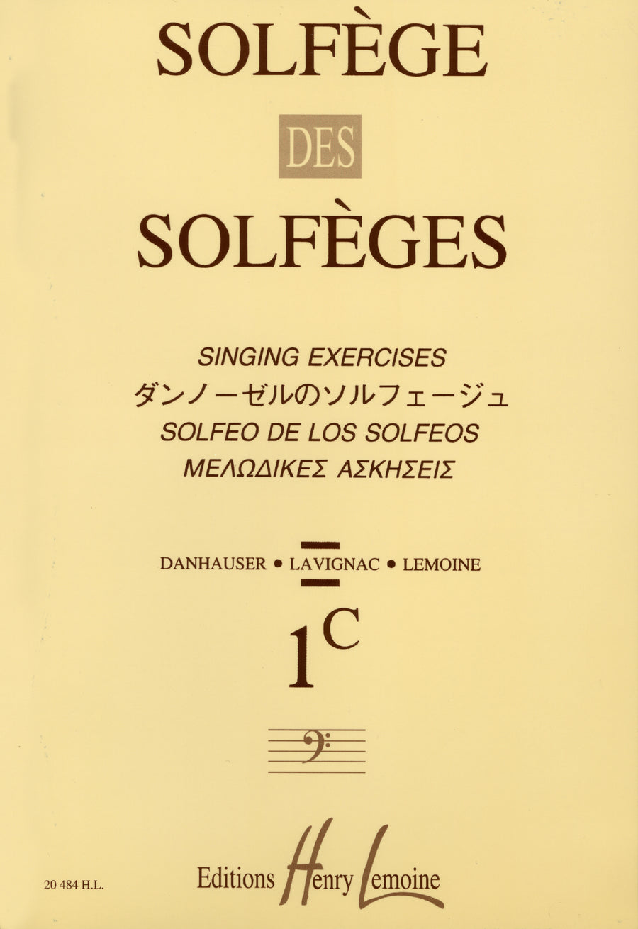 Solfège des Solfèges Vol.1C sans accompagnement - solfège, Albert Lavignac