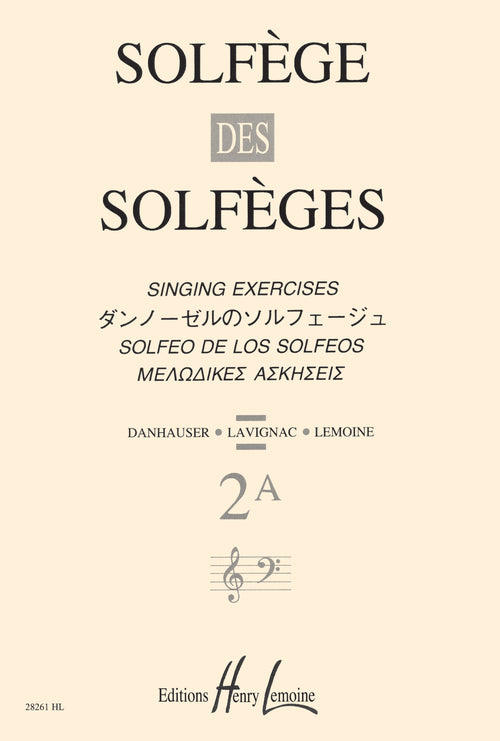 Solfège des Solfèges Vol.2A sans accompagnement - solfège, Albert Lavignac