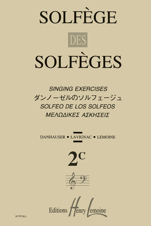 Solfège des Solfèges Vol.2C sans accompagnement - solfège, Albert Lavignac