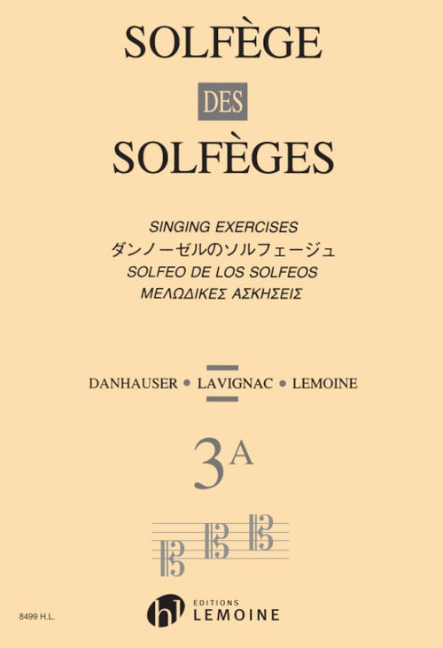 Solfège des Solfèges Vol.3A sans accompagnement - solfège, Albert Lavignac