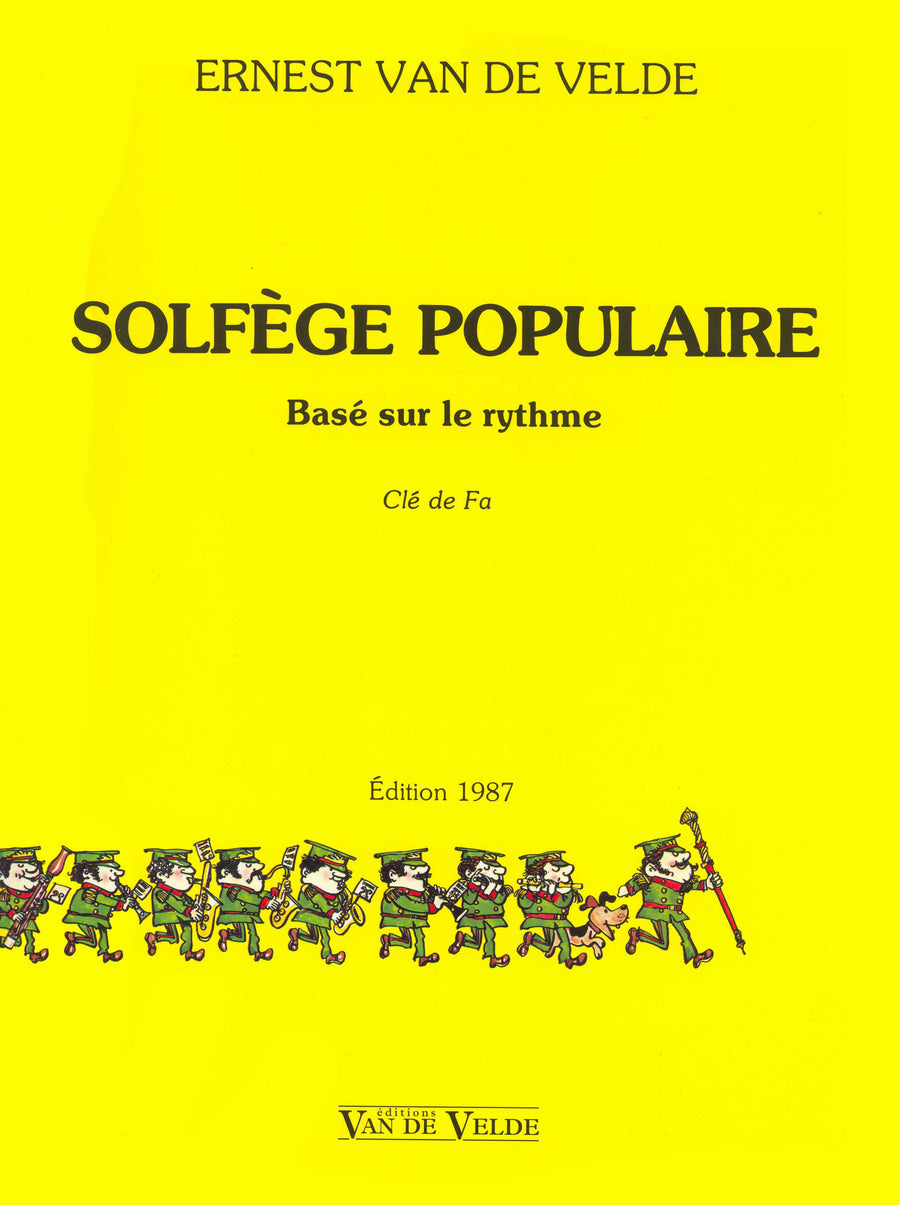 Solfège populaire - clé de fa - solfège, Ernest Van de Velde