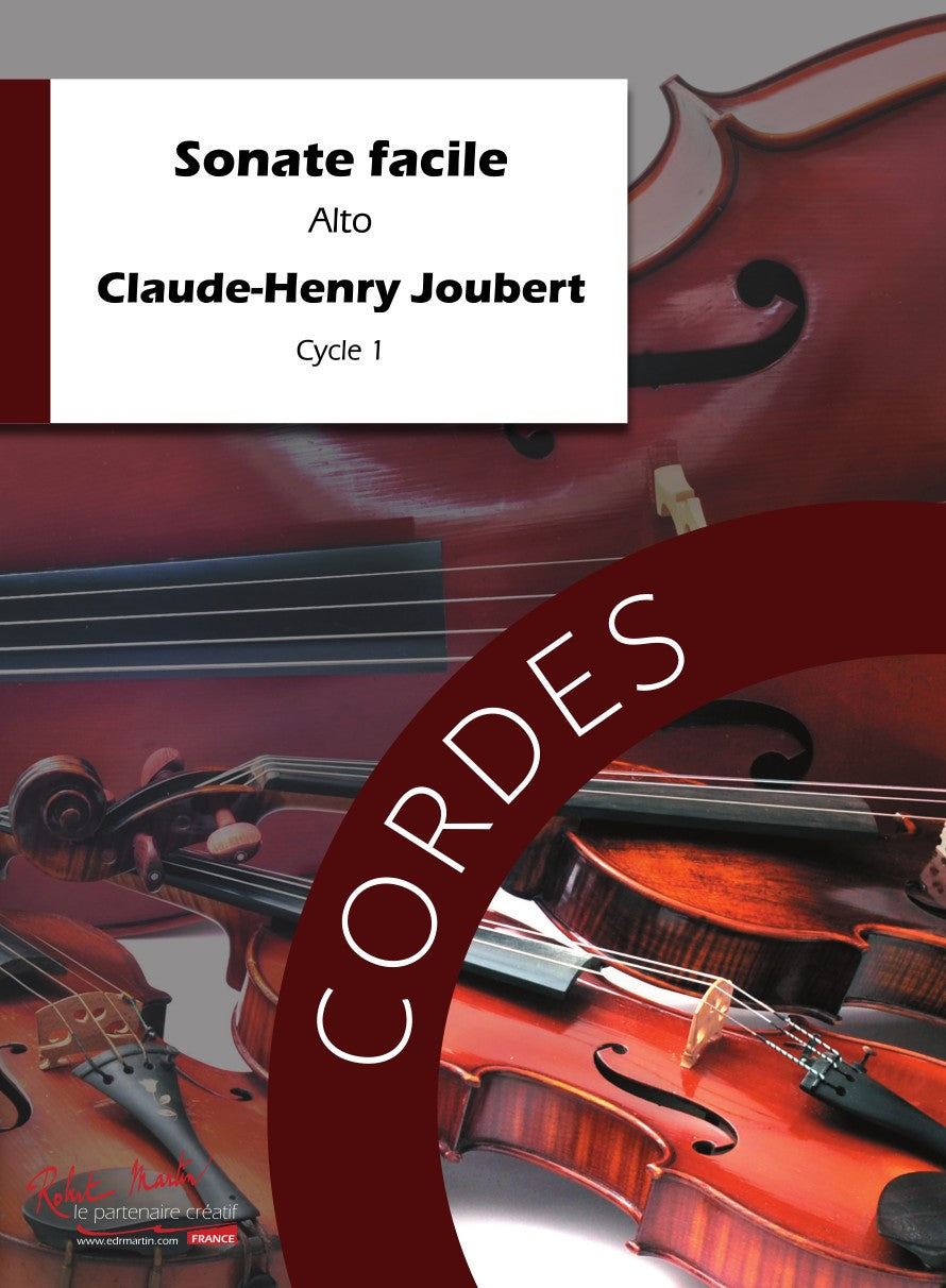 Sonate facile - partition alto, Claude-Henry Joubert