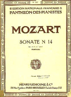 Sonate n°14 KV457 en Mib maj. - partition piano, Wolfgang Amadeus Mozart