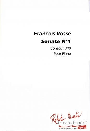 Sonate n°1 - partition piano, François Rosse