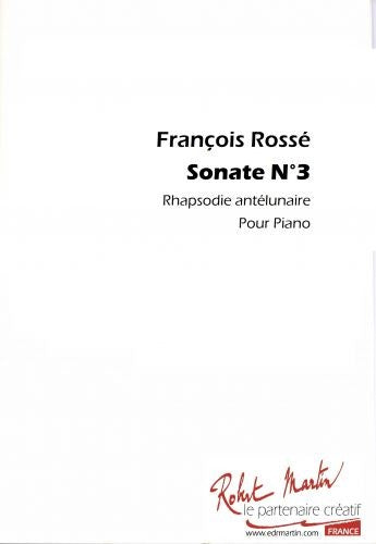 Sonate n°3 - partition piano, François Rosse