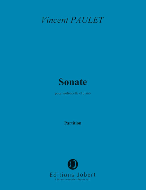 Sonate - partition violoncelle, Vincent Paulet