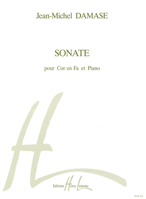 Sonate - partition cor, Jean-Michel Damase