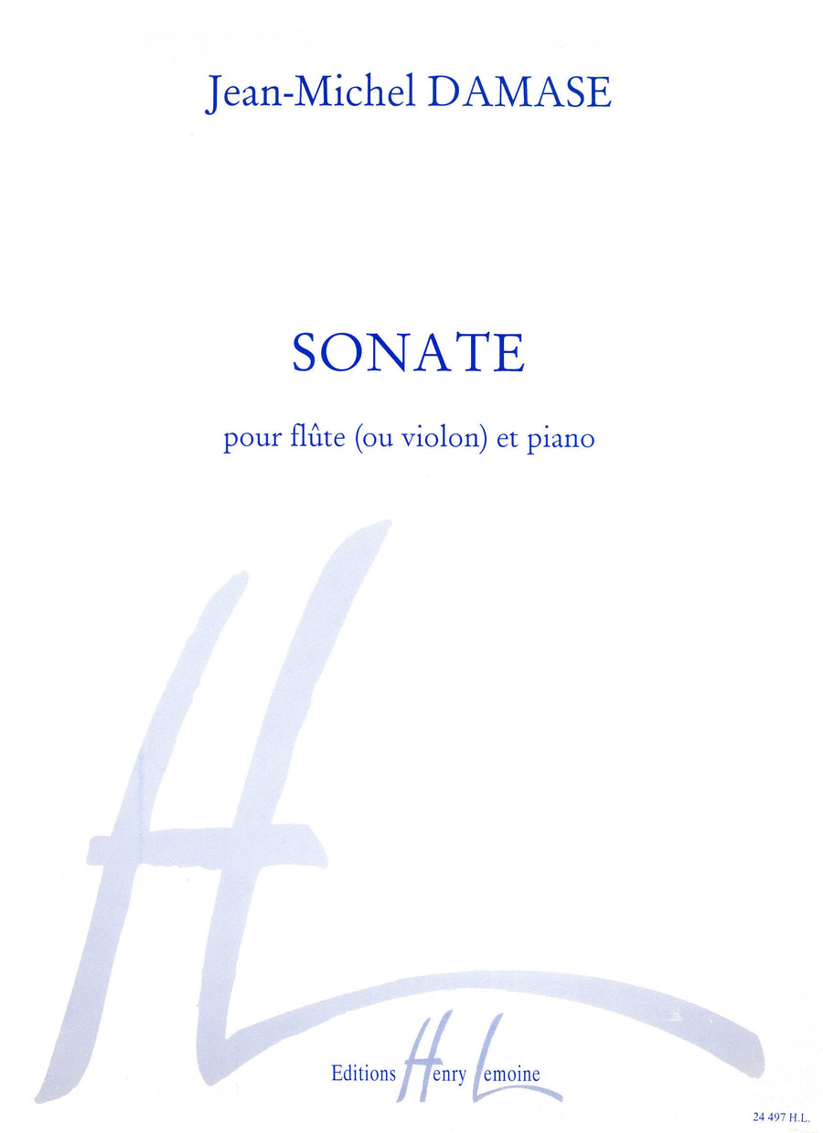 Sonate - partition flûte, Jean-Michel Damase