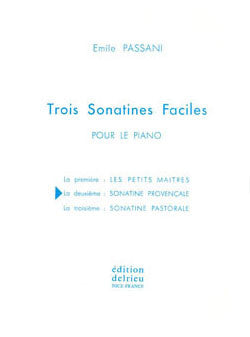 Sonatine n°2 Provençale - partition piano, Emile Passani