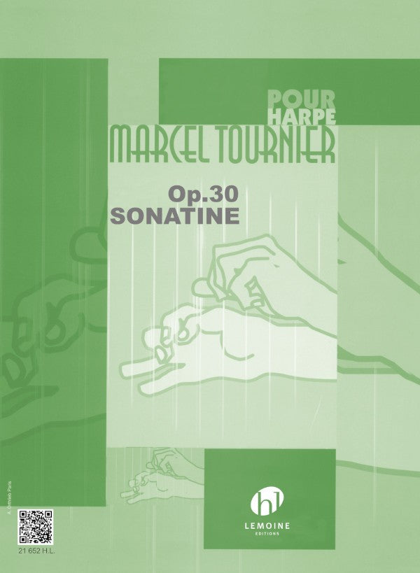 Sonatine Op.30 - partition harpe, Marcel Tournier