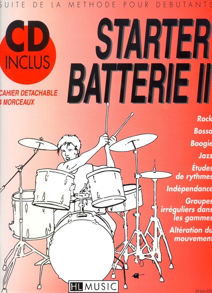 Starter batterie Vol.2 - partition percussions, Patrick Billaudy