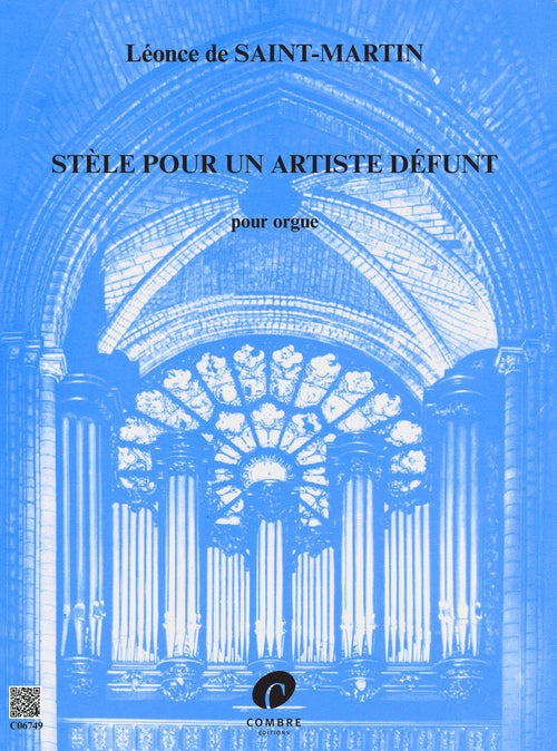 Stèle pour un artiste défunt - partition orgue, Léonce Saint-Martin de