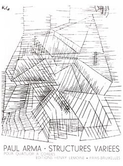 Structures variées - partition cordes, Paul Arma