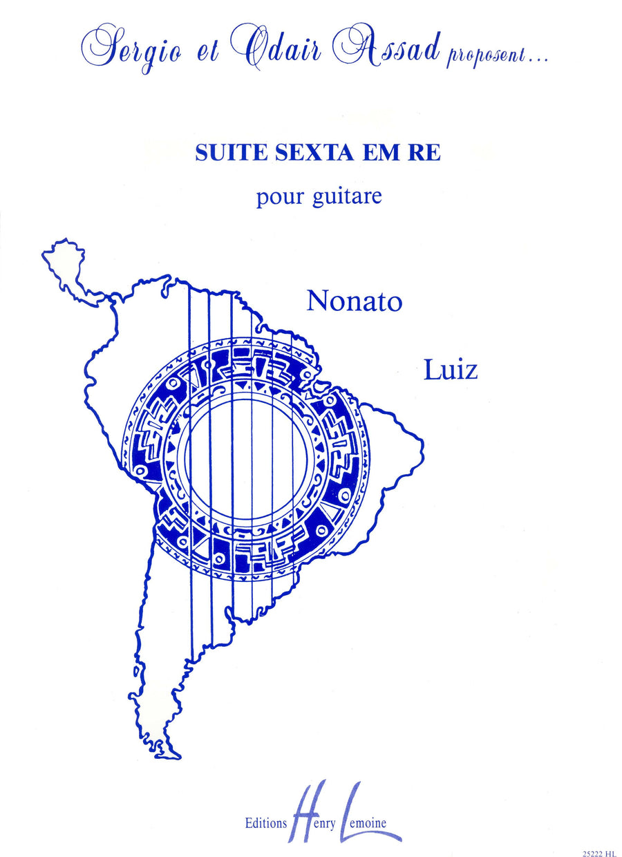 Suite Sexta em ré - partition guitare, Nonato Luiz