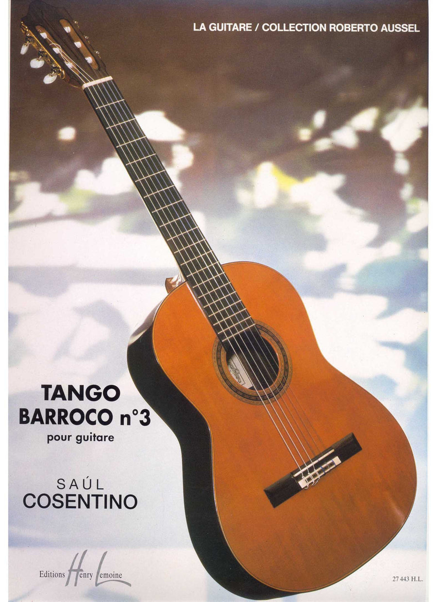 Tango Barroco n°3 - partition guitare, Saul Cosentino
