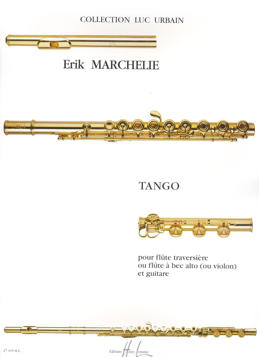Tango - partition flûte, Erik Marchelie