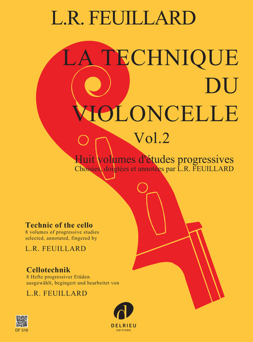 Technique du violoncelle Vol.2 - méthode de violoncelle, Louis R. Feuillard