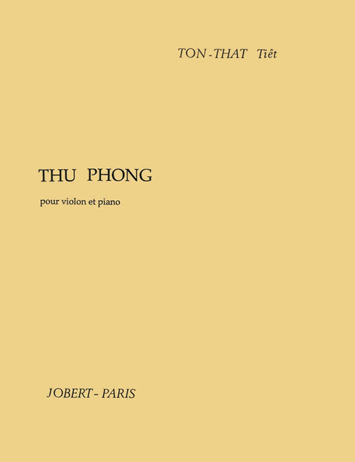 Thu-Phong - partition violon, Tôn-Thât Tiêt