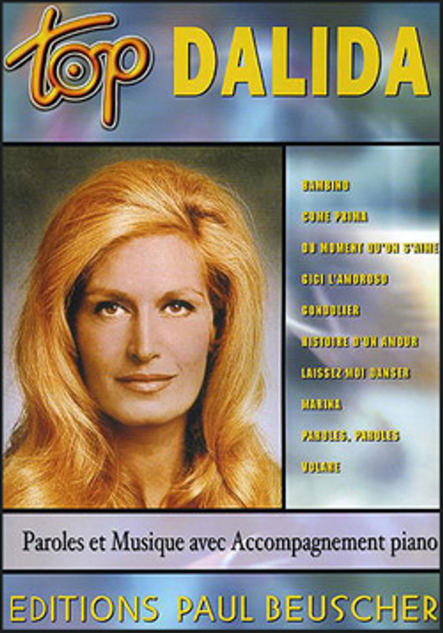 Top Dalida - partition chant, Dalida