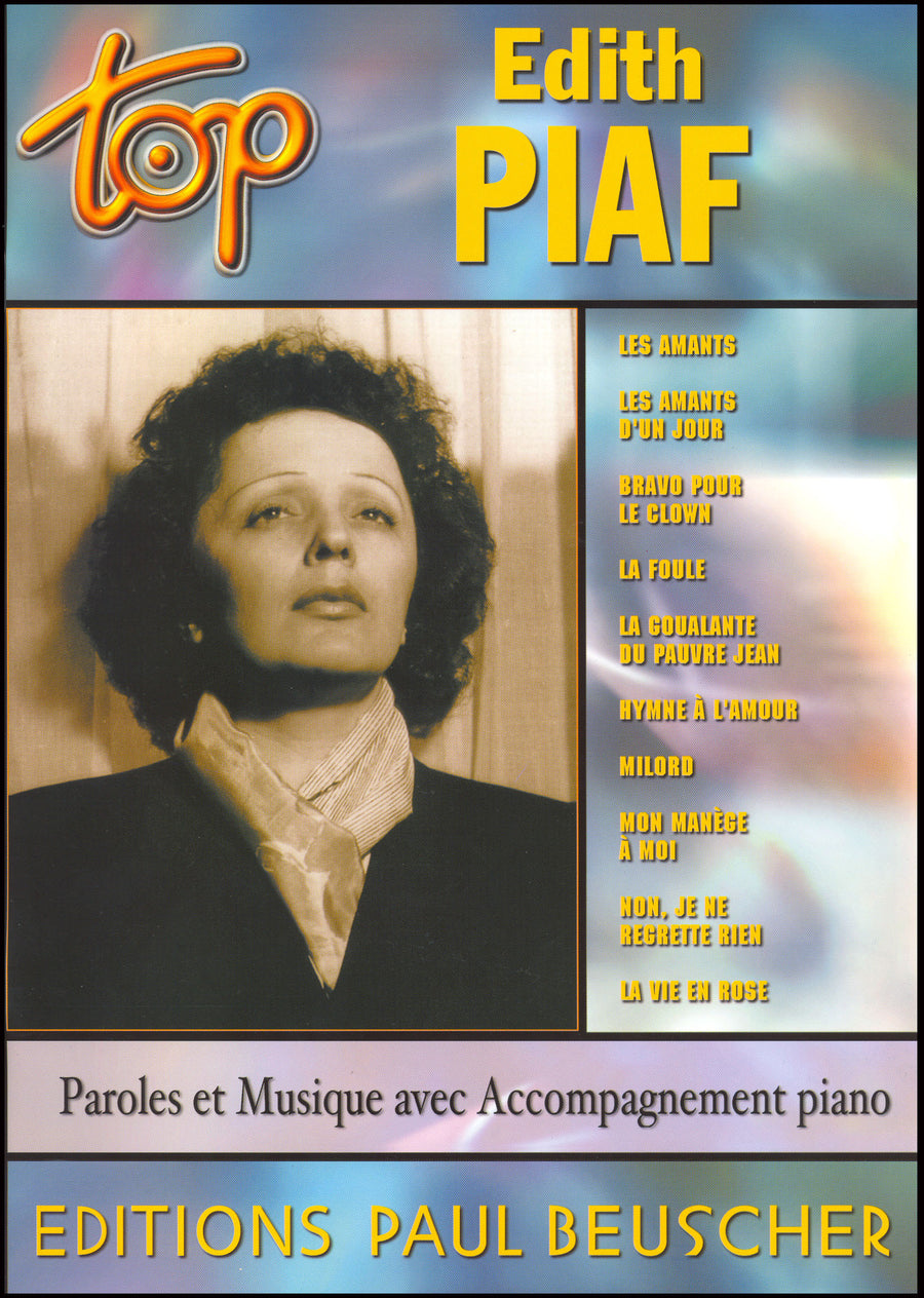 Top Piaf - partition chant, Edith Piaf