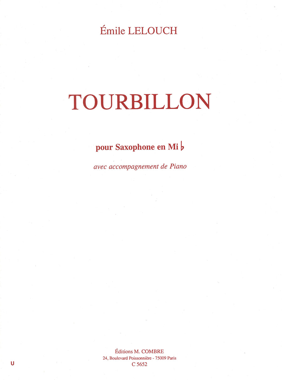 Tourbillon - partition saxophone, Emile Lelouch