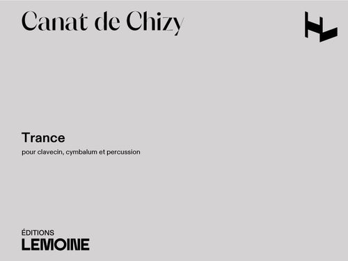 Trance - partition orgue, Edith Canat de Chizy