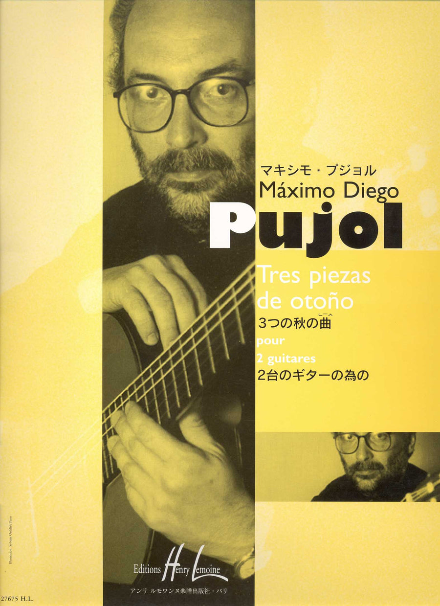 Tres piezas d'Otono - partition guitare, Maximo Diego Pujol